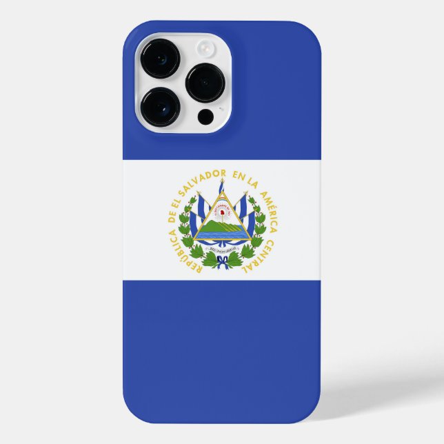 Funda Para iPhone Bandera de El Salvador (Reverso)