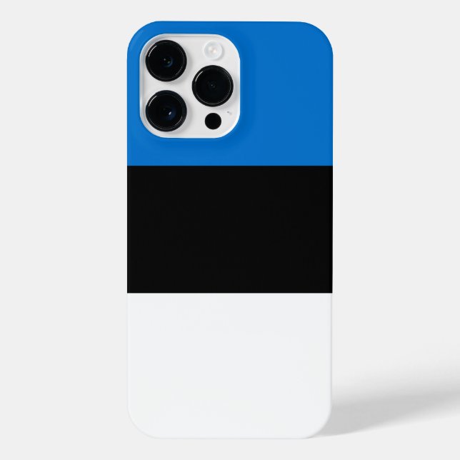 Funda Para iPhone Bandera de Estonia (Reverso)