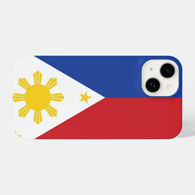 Funda Para iPhone Bandera de Filipinas (Reverso Horizontal)