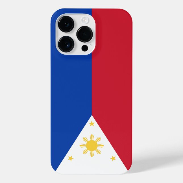 Funda Para iPhone Bandera de Filipinas (Reverso)