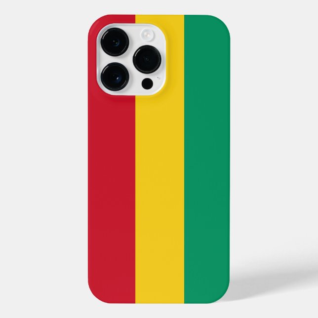 Funda Para iPhone Bandera de Guinea (Reverso)