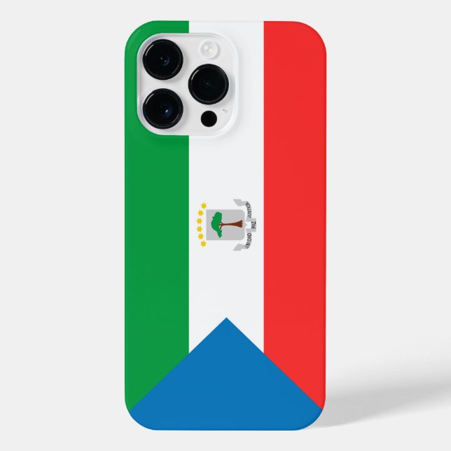 Funda Para iPhone Bandera de Guinea Ecuatorial (Reverso)