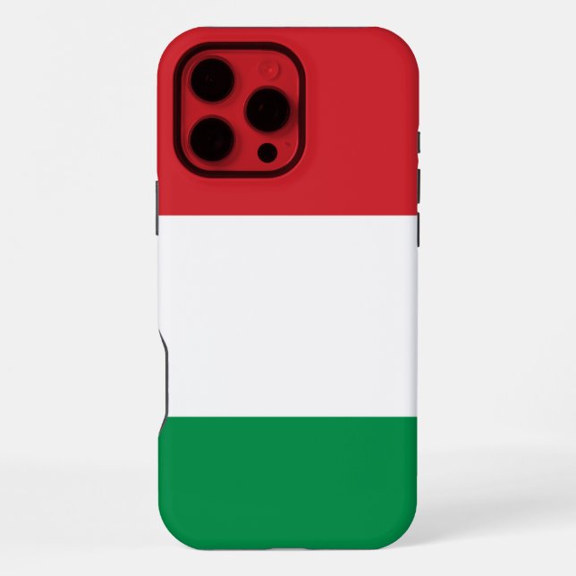 Funda Para iPhone Bandera de Hungría (Reverso )