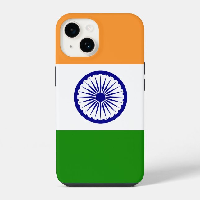 Funda Para iPhone Bandera de India (Reverso )