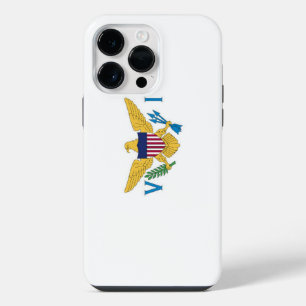 Funda Para iPhone 14 Pro Max bandera de Islas Vírgenes de los EE. UU.