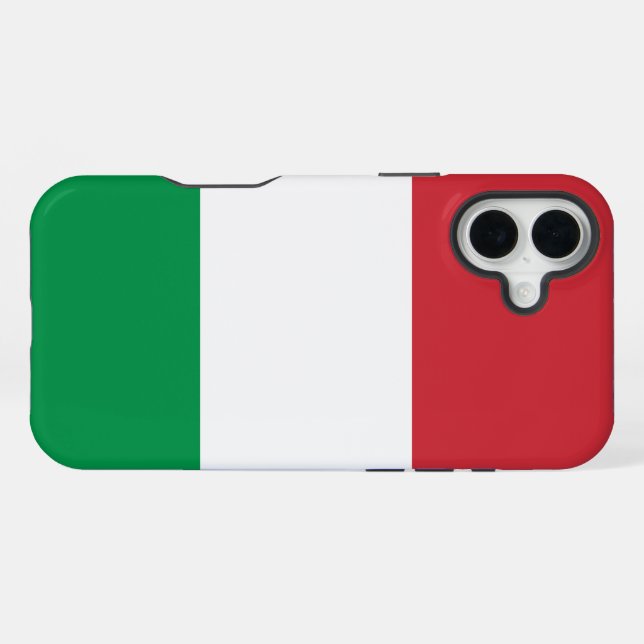 Funda Para iPhone Bandera de Italia (Reverso Horizontal)