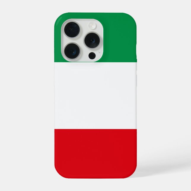 Funda Para iPhone Bandera de Italia (Reverso )