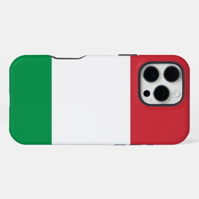 Funda Para iPhone Bandera de Italia (Reverso Horizontal)