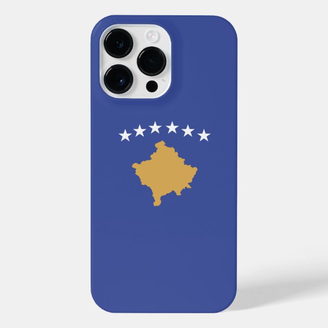 Funda Para iPhone Bandera de Kosovo (Reverso)