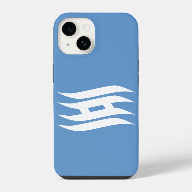 Funda Para iPhone Bandera de la prefectura de Hyogo, Japón (Reverso )