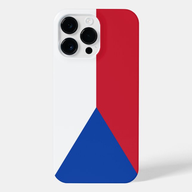 Funda Para iPhone Bandera de la República Checa (Reverso)