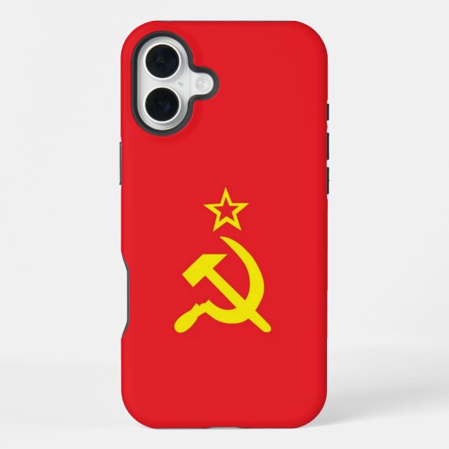 Funda Para iPhone bandera de la URSS (Reverso )