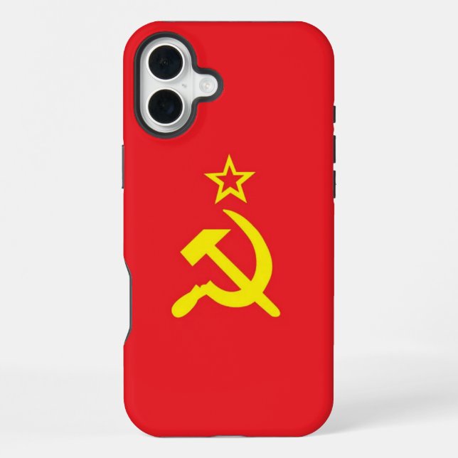 Funda Para iPhone bandera de la URSS (Reverso )