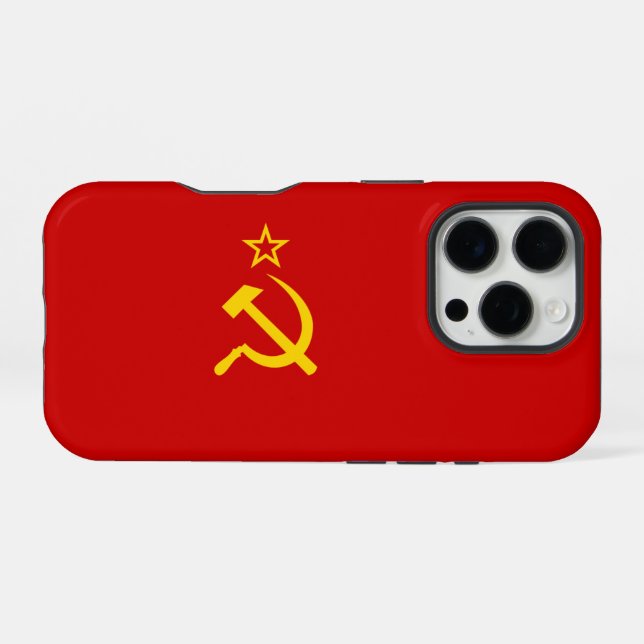 FUNDA PARA iPhone BANDERA DE LA URSS (Reverso Horizontal)