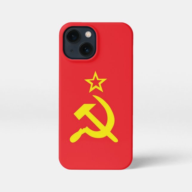 Funda Para iPhone bandera de la URSS (Reverso )