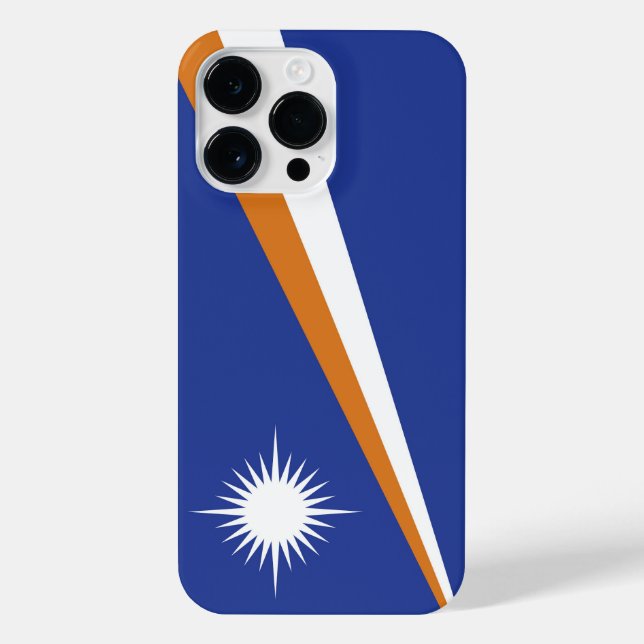 Funda Para iPhone Bandera de las Islas Marshall (Reverso)