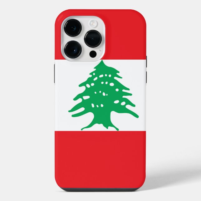 Funda Para iPhone bandera de Líbano (Reverso )