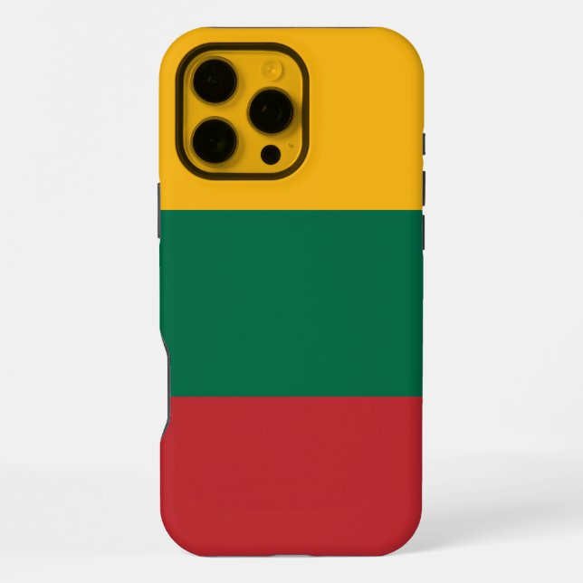 Funda Para iPhone Bandera de Lituania (Reverso )