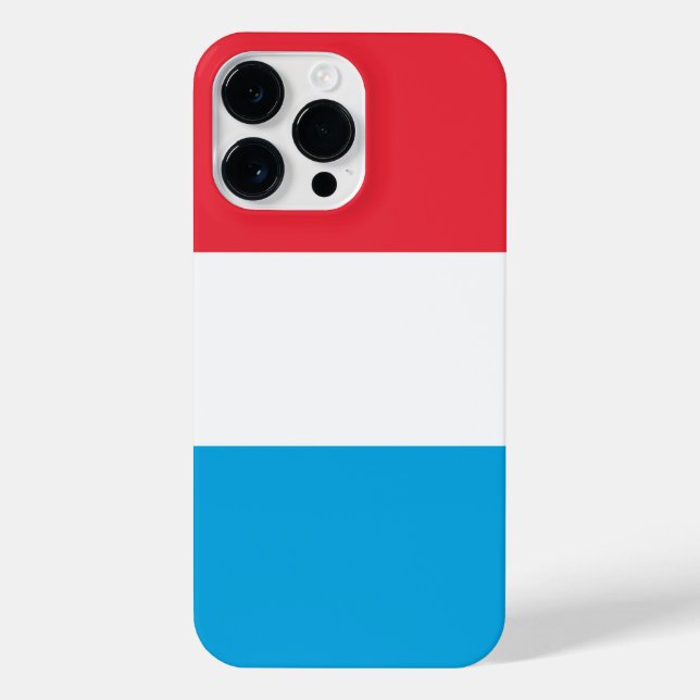 Funda Para iPhone Bandera de Luxemburgo (Reverso)