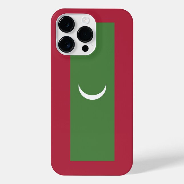 Funda Para iPhone Bandera de Maldivas (Reverso)