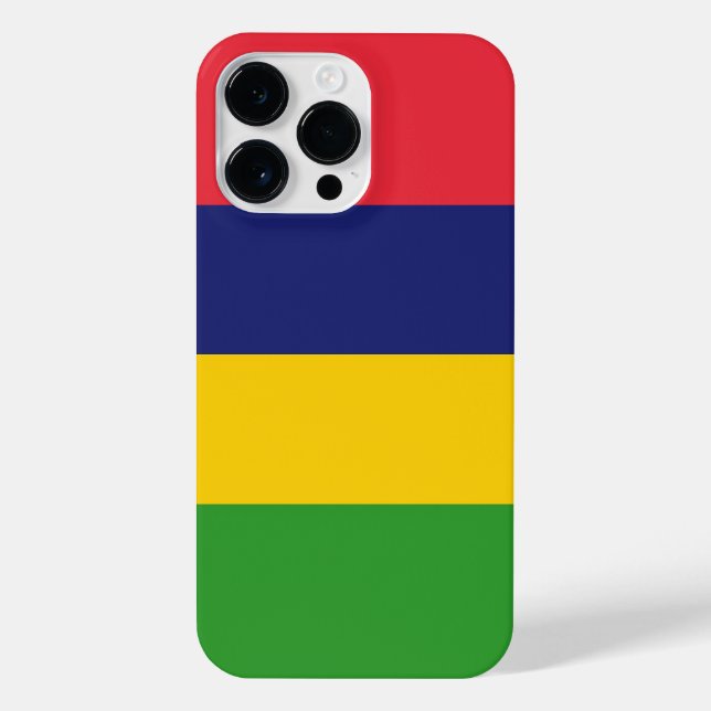 Funda Para iPhone Bandera de Mauricio (Reverso)