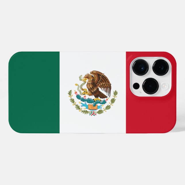 Funda Para iPhone Bandera de México (Reverso Horizontal)