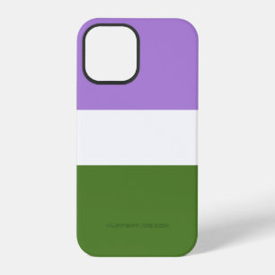 Funda Para iPhone 12 Pro Bandera de orgullo genderqueer de SlipperyJoe lava