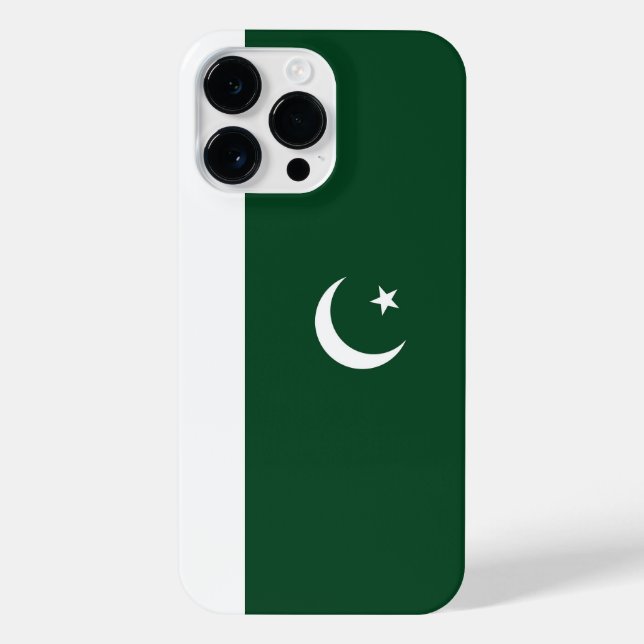 Funda Para iPhone Bandera de Pakistán (Reverso)