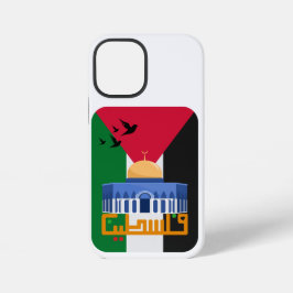 Funda Para iPhone 12 Mini Bandera de Palestina Texto árabe