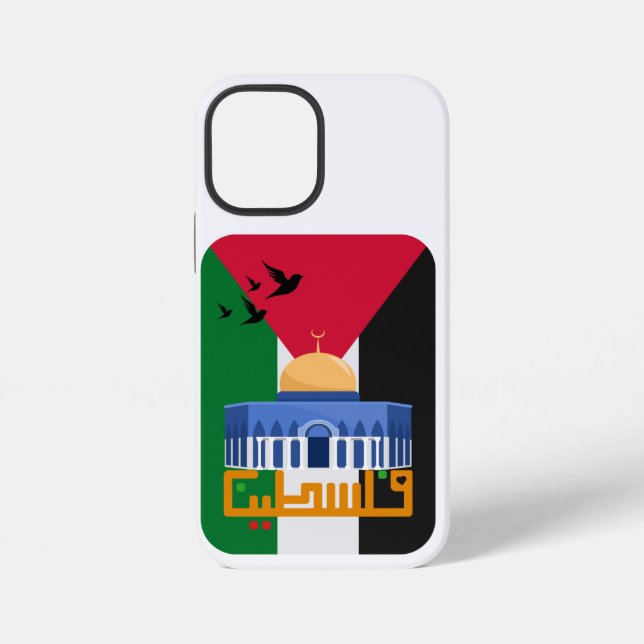 Funda Para iPhone Bandera de Palestina Texto árabe (Reverso )