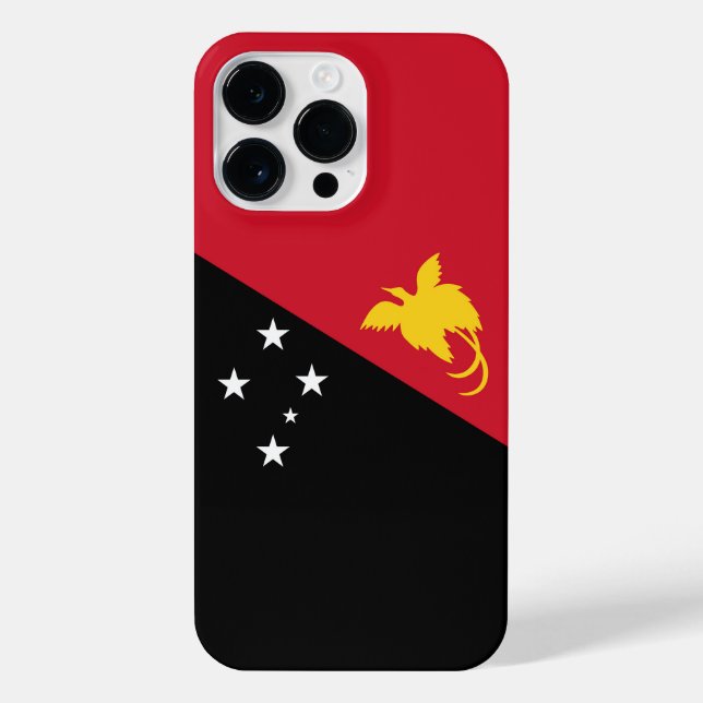 Funda Para iPhone Bandera de Papúa Nueva Guinea (Reverso)