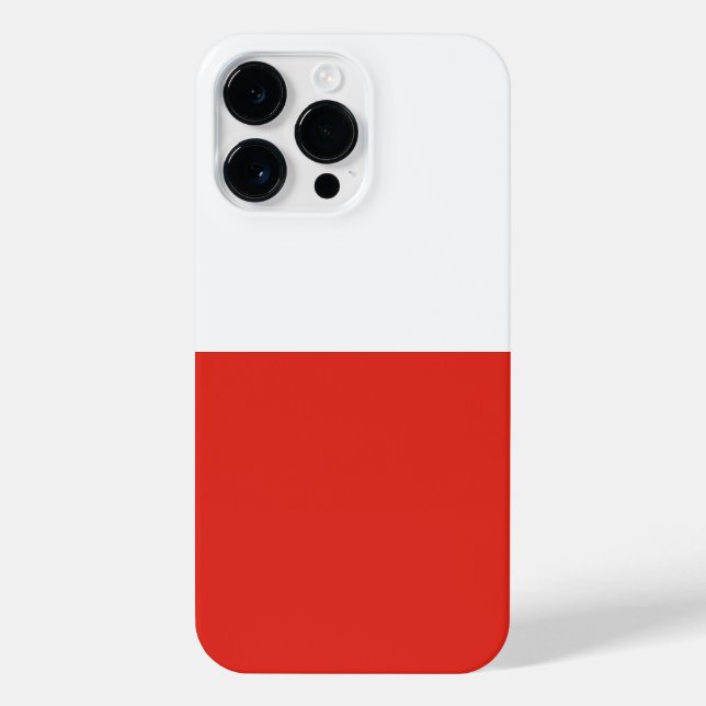 Funda Para iPhone Bandera de Polonia (Reverso)