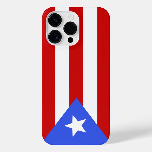 Funda Para iPhone Bandera de Puerto Rico (Reverso)