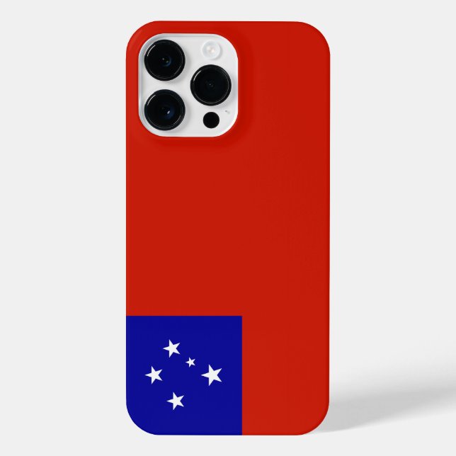 Funda Para iPhone Bandera de Samoa (Reverso)
