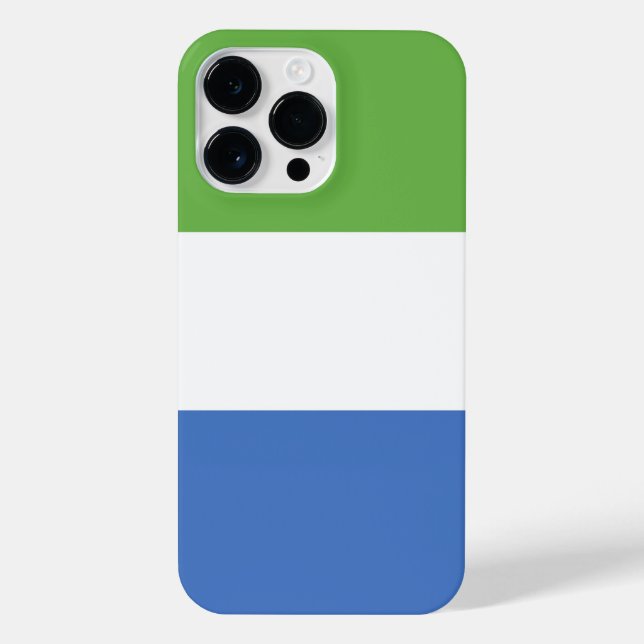 Funda Para iPhone Bandera de Sierra Leona (Reverso)