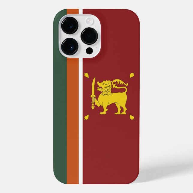 Funda Para iPhone Bandera de Sri Lanka (Reverso)