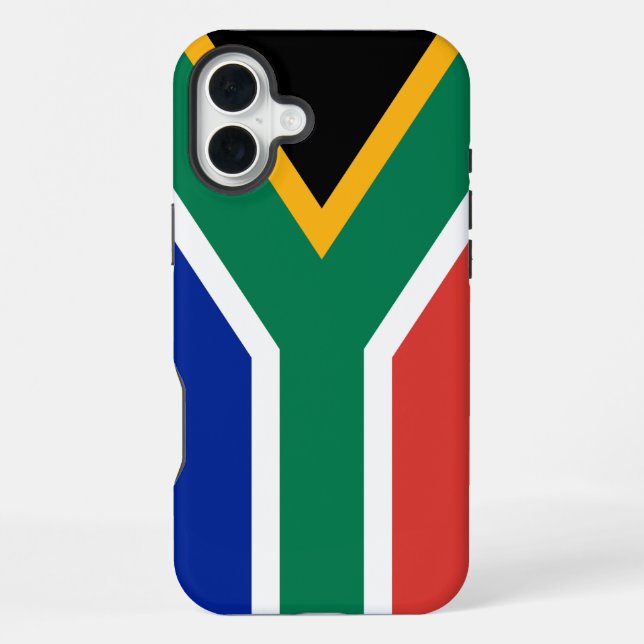 Funda Para iPhone Bandera de Sudáfrica (Reverso )