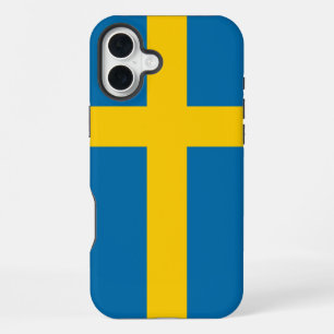 Funda Para iPhone 16 Plus Bandera de Suecia