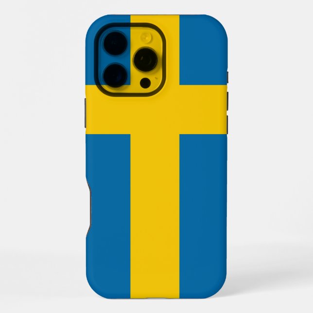 Funda Para iPhone Bandera de Suecia (Reverso )