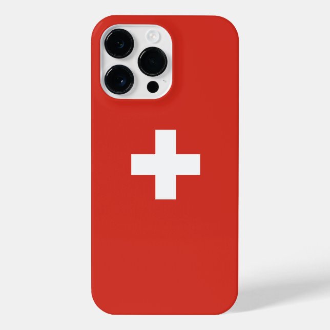 Funda Para iPhone Bandera de Suiza (Reverso)