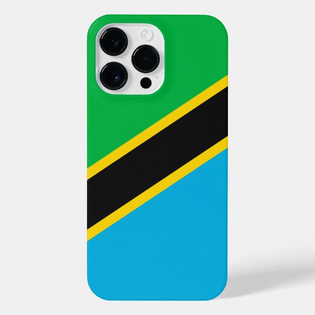 Funda Para iPhone Bandera de Tanzania (Reverso)