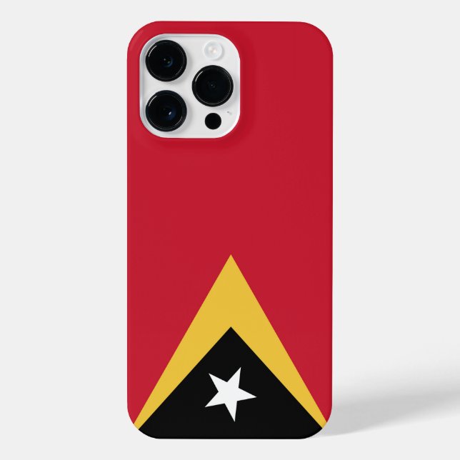 Funda Para iPhone Bandera de Timor Oriental (Reverso)