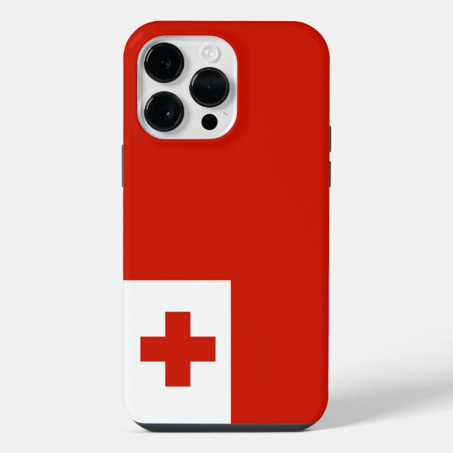 Funda Para iPhone bandera de Tonga (Reverso )