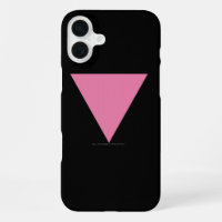 bandera de triángulo rosa de SlipperyJoe's símbolo