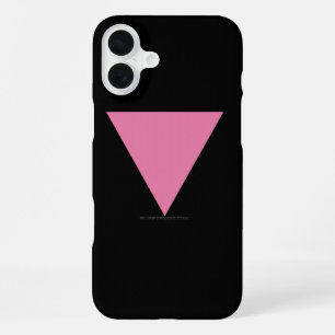 Funda Para iPhone 16 Plus bandera de triángulo rosa de SlipperyJoe's símbolo