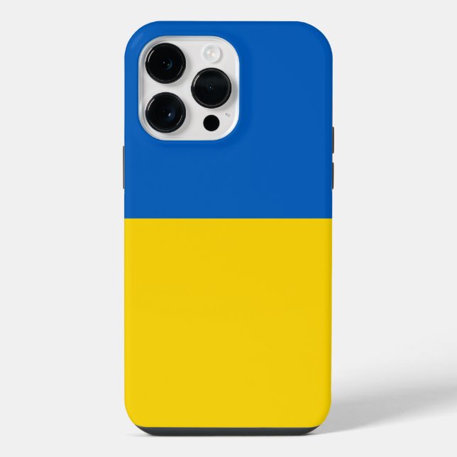Funda Para iPhone bandera de Ucrania (Reverso )