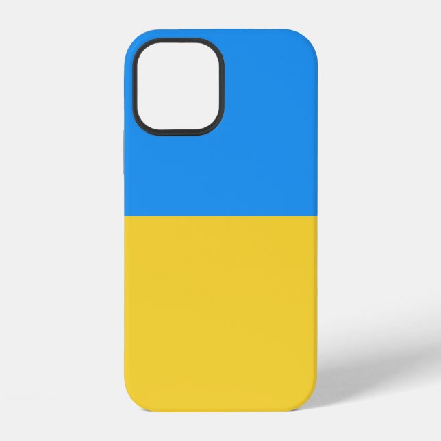 Funda Para iPhone bandera de Ucrania (Reverso )