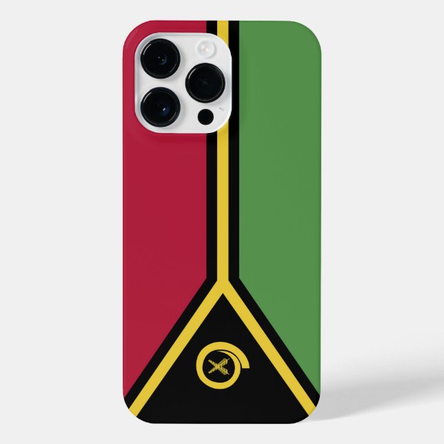 Funda Para iPhone Bandera de Vanuatu (Reverso)