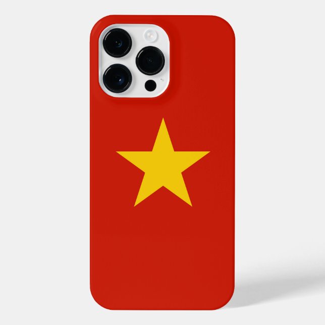 Funda Para iPhone Bandera de Vietnam (Reverso)