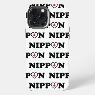 Funda Para iPhone 13 Pro Max Bandera del corazón del amor de Nippon